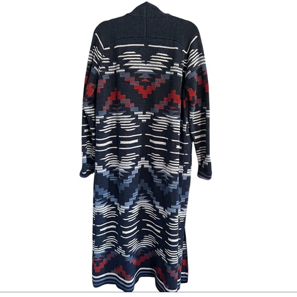 Pendleton Blue and Orange Patterned Cardigan - Picture 6 of 15